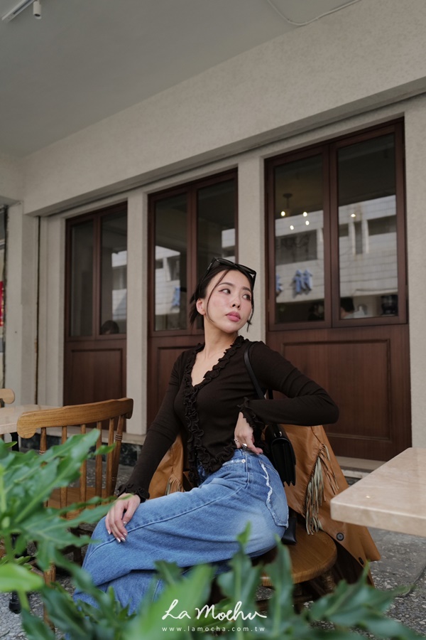 捲邊皺褶袖開衫上衣(闆娘清單)